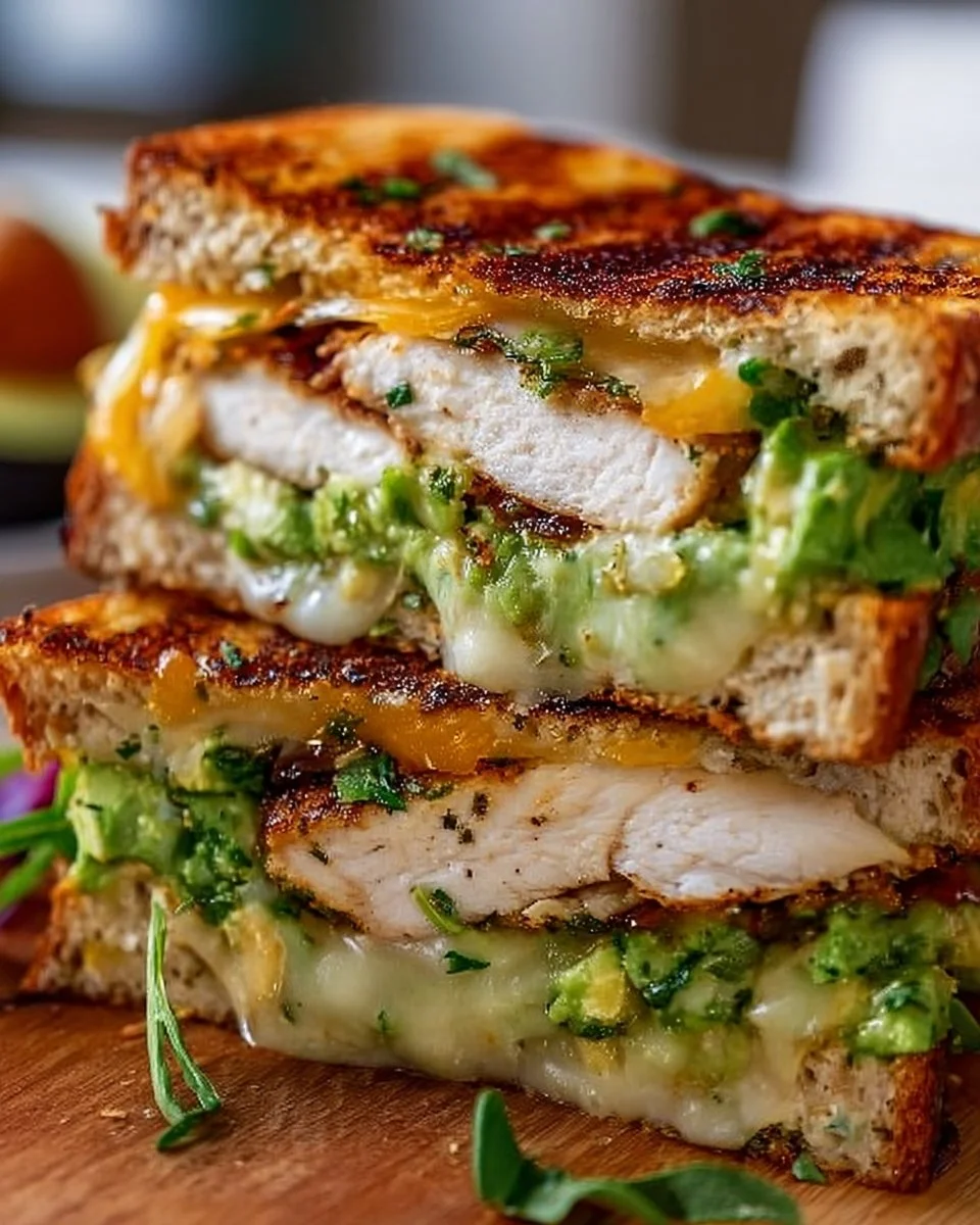 Chicken Avocado Melt Sandwich