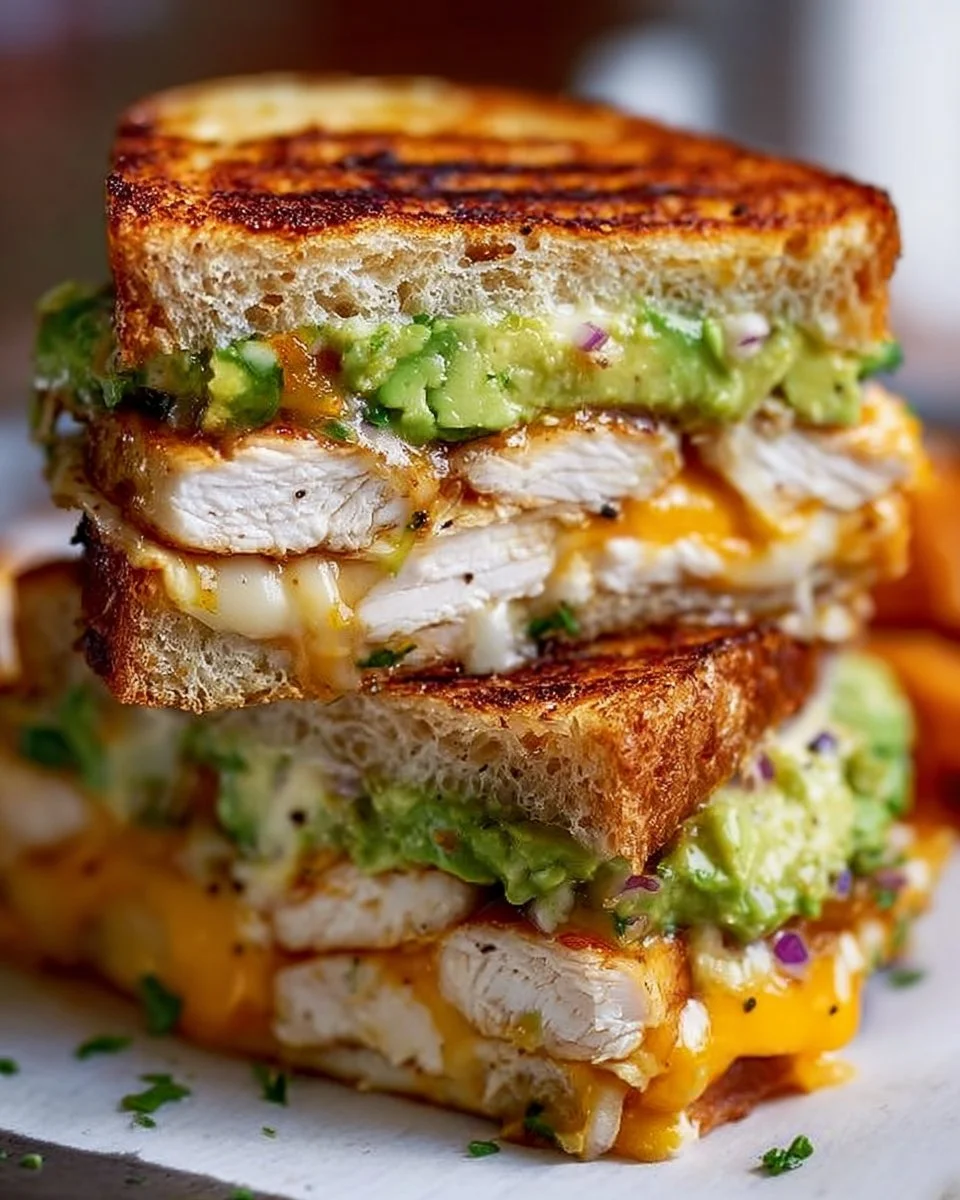 Chicken Avocado Melt Sandwich