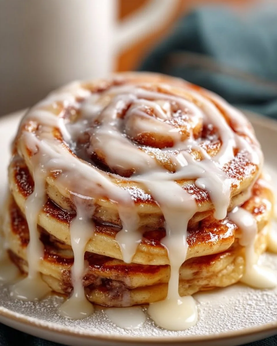 Cinnamon Roll Pancakes