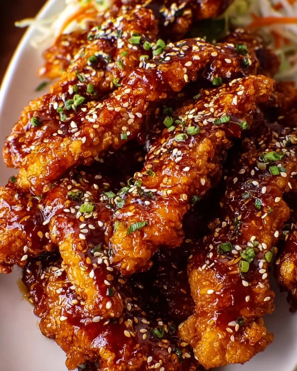 Copycat Whiskey-Glazed Sesame Chicken Strips