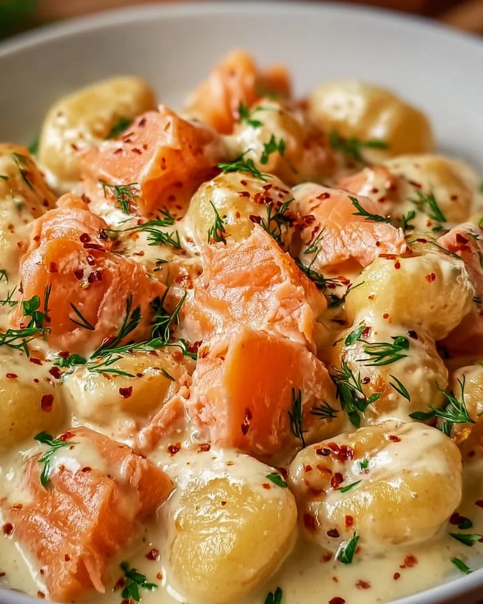 Delicious Smoked Salmon Gnocchi
