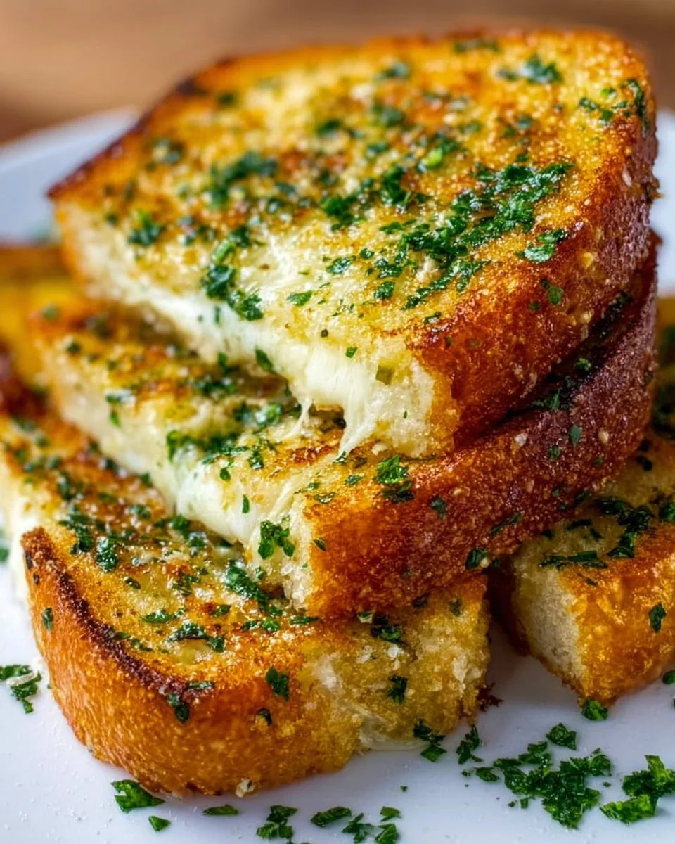 Garlic Bread Grilled Cheese