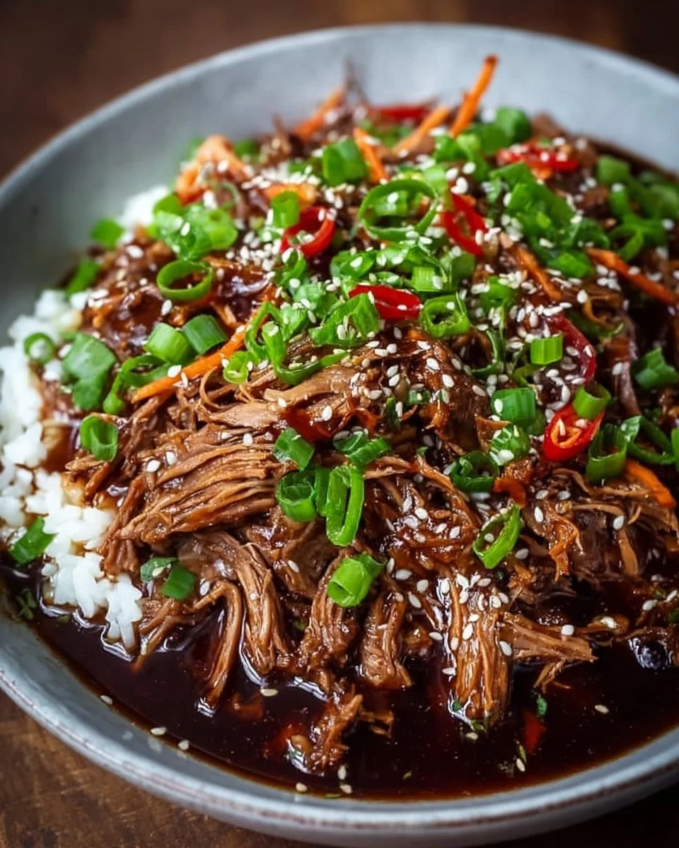 Irresistibly Juicy Slow Cooker Asian Pulled Pork Delight