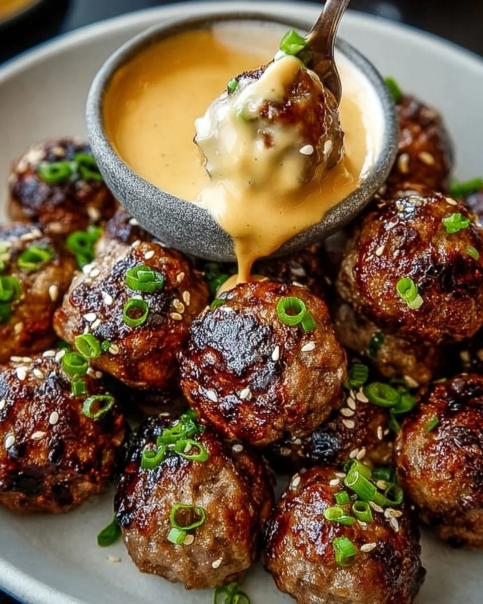 Korean BBQ Meatballs with Spicy Mayo Dip: An Incredible 7-Step Recipe