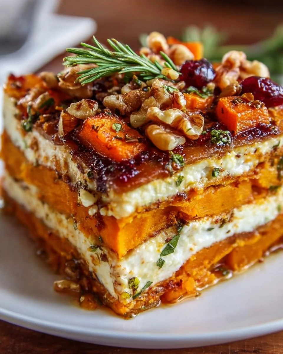 Layered Sweet Potato Butternut Squash Carrot Lasagna Recipe