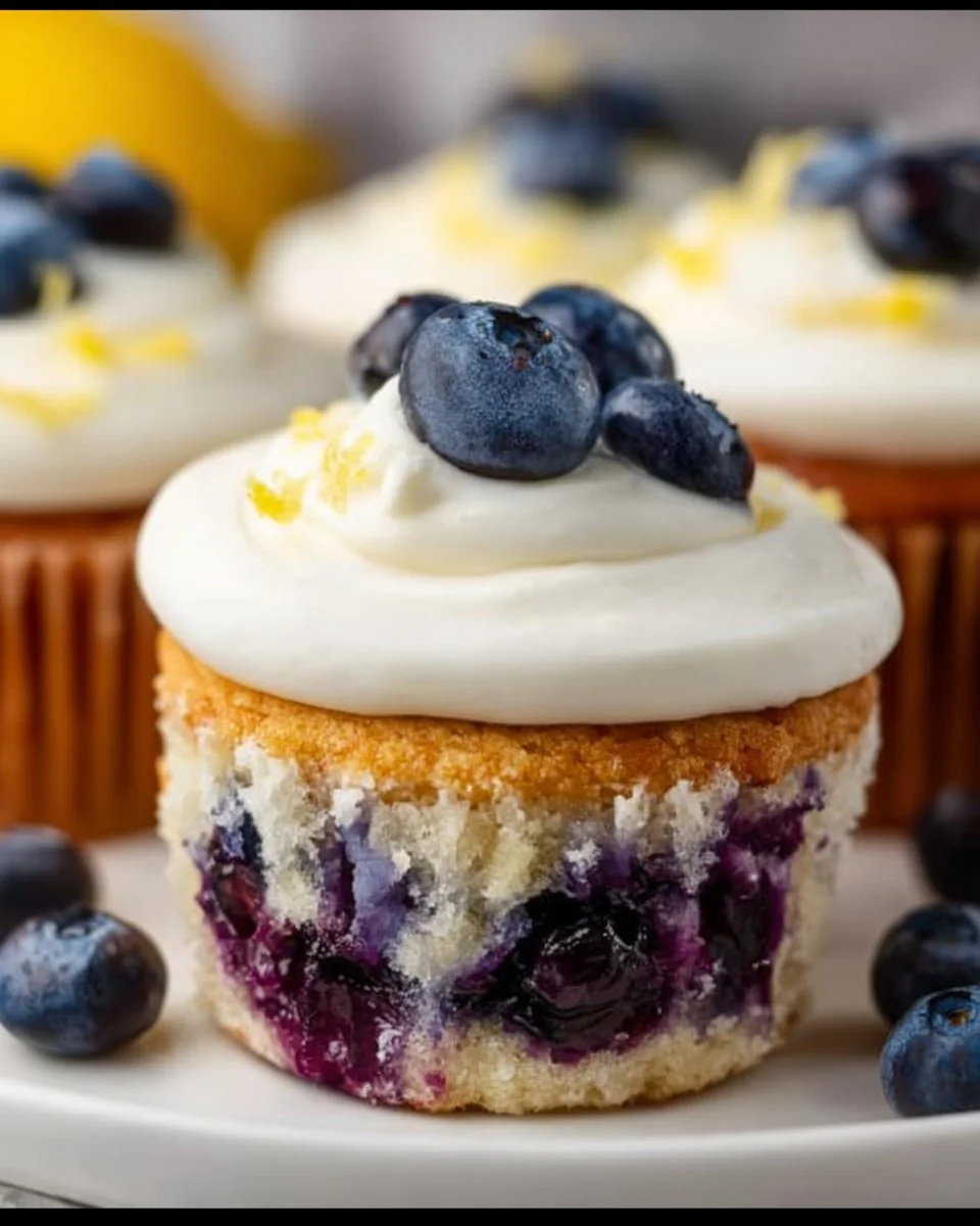 Lemon Blueberry Cupcakes