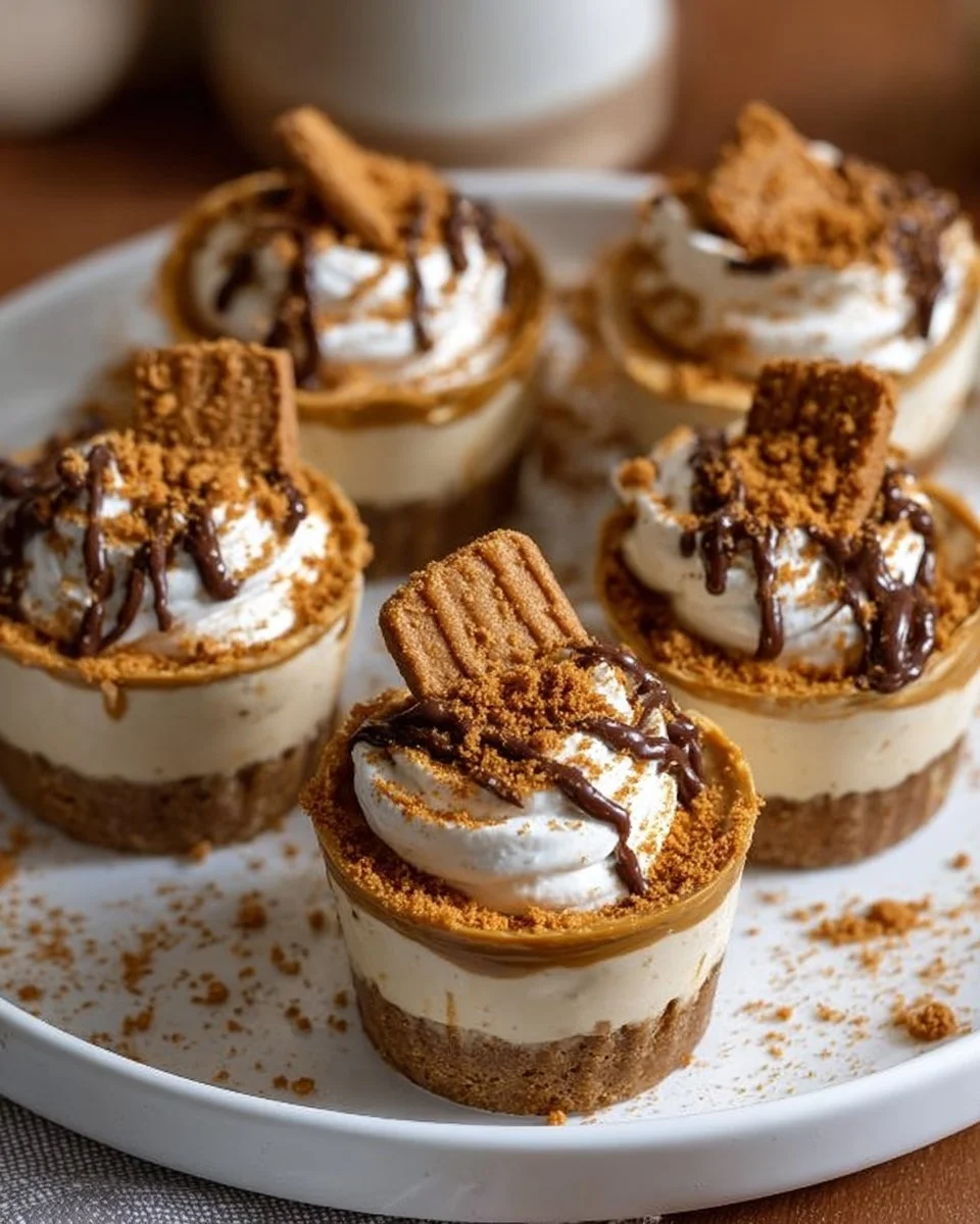 No-Bake Biscoff Cheesecake Cups