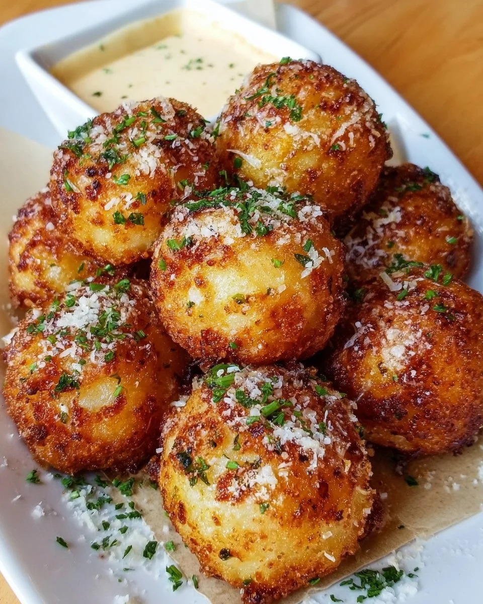 Parmesan Garlic Potato Balls