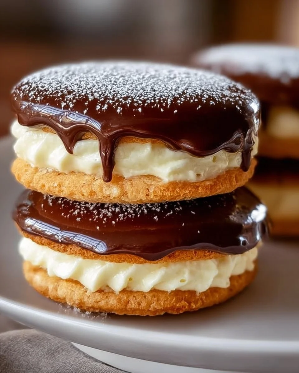 Boston Cream Pie Cookies