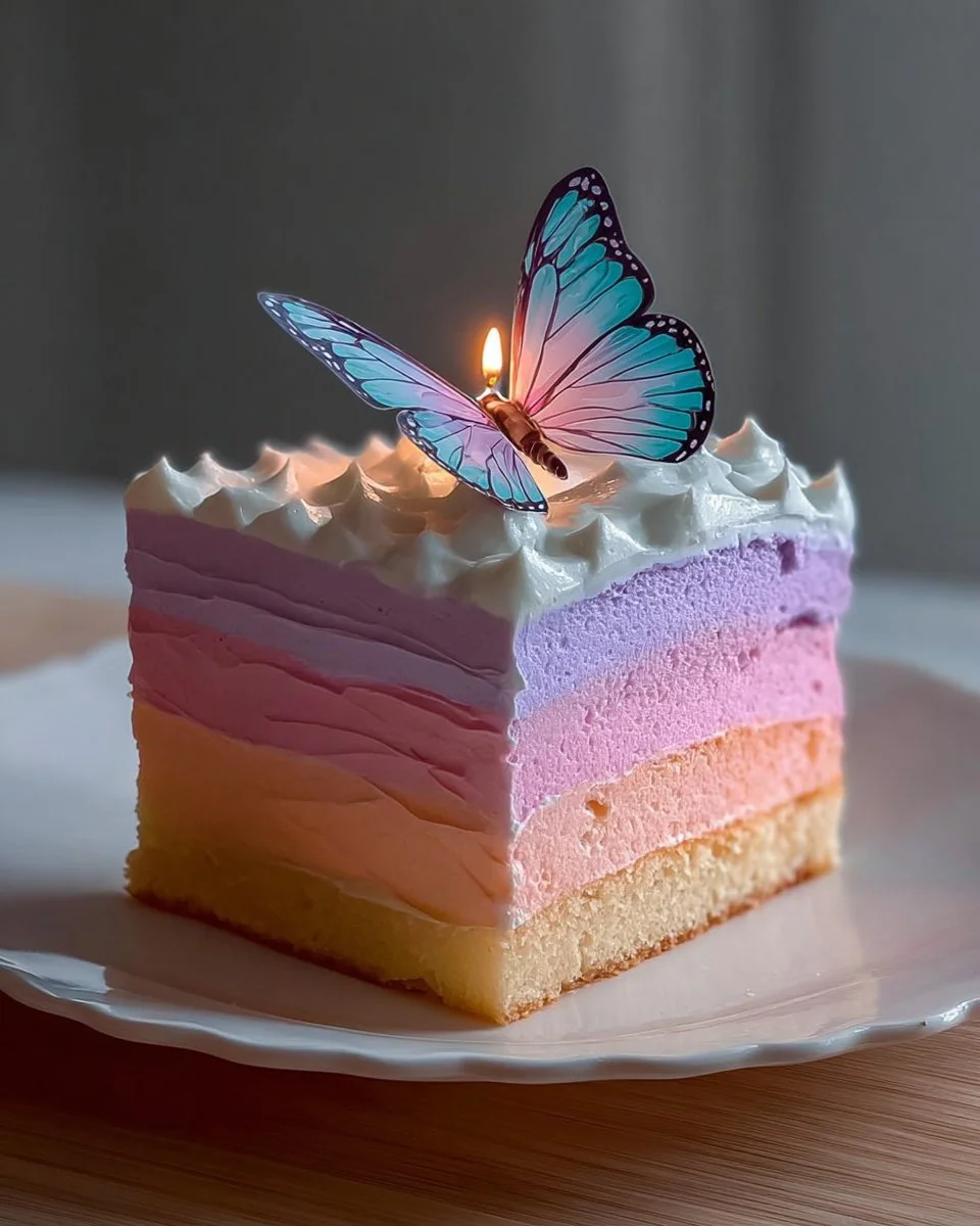 Dreamy Ombre Birthday Cake