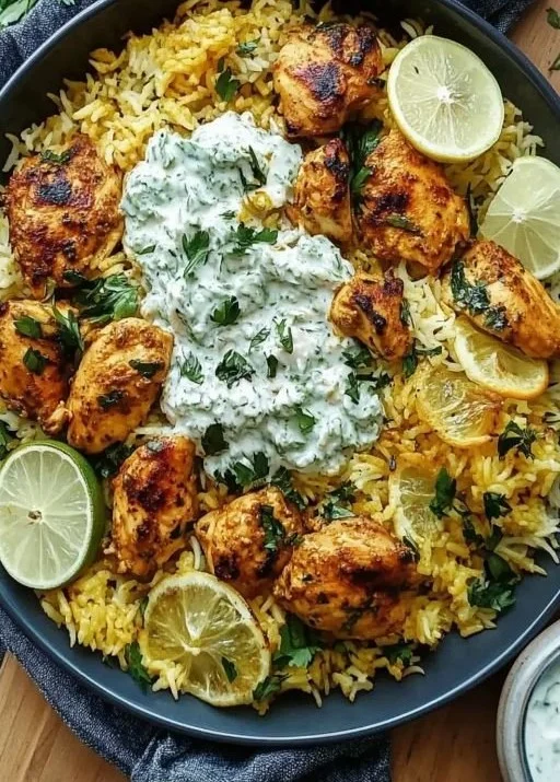 Dump And Bake Chicken Tzatziki Rice for Effortless Flavor