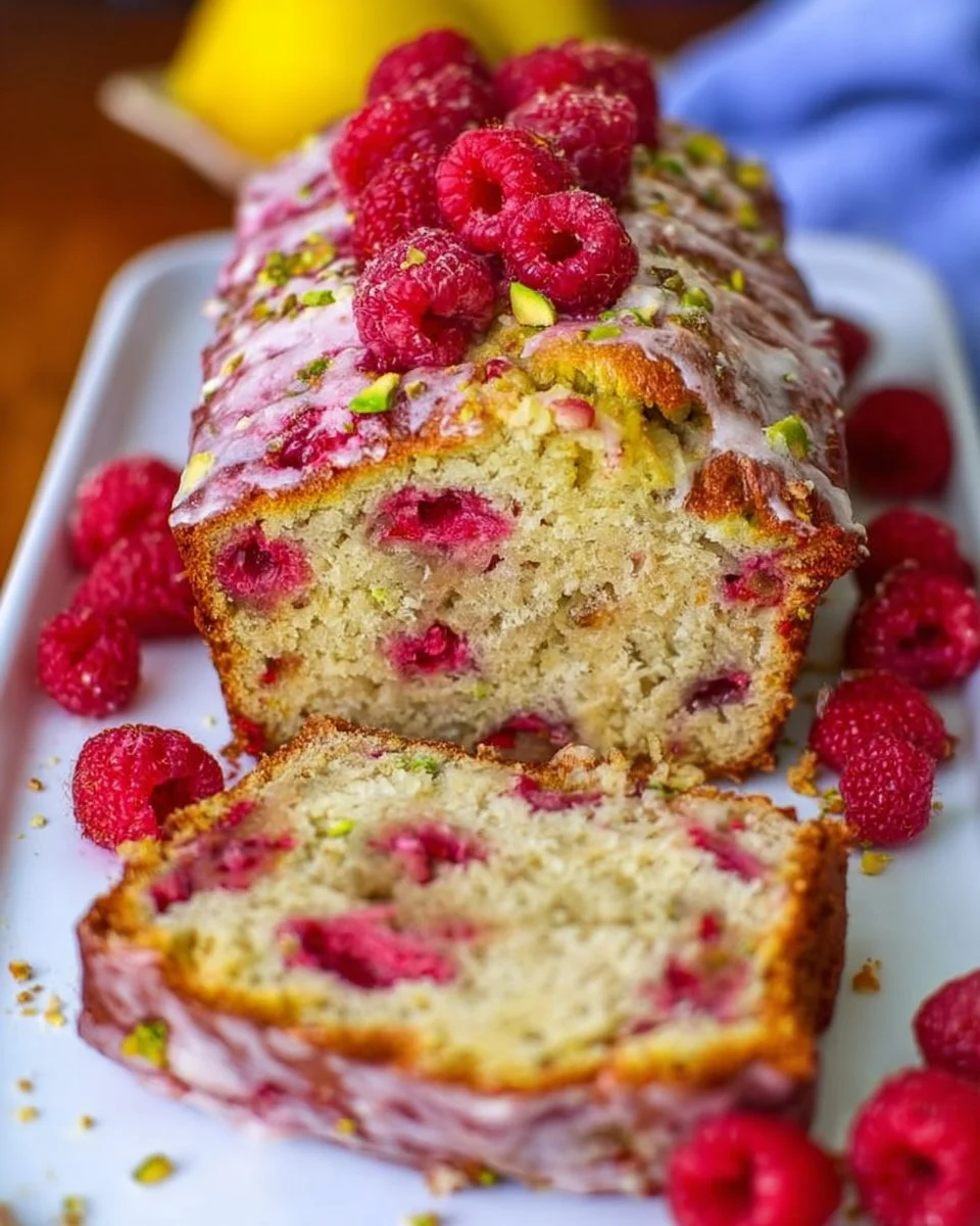 Easy Raspberry Pistachio Bread Loaf Recipe