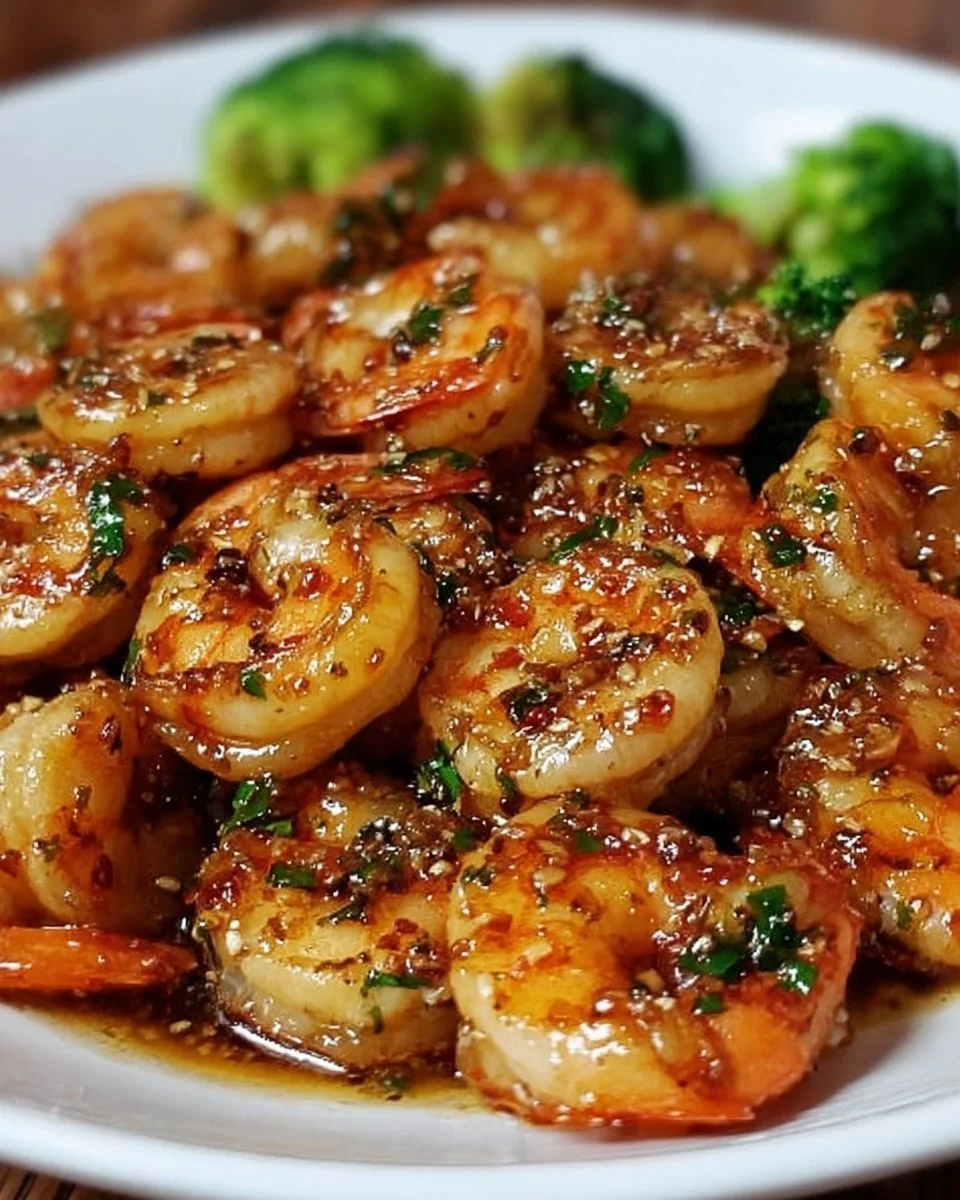 High-Protein Honey Garlic Shrimp