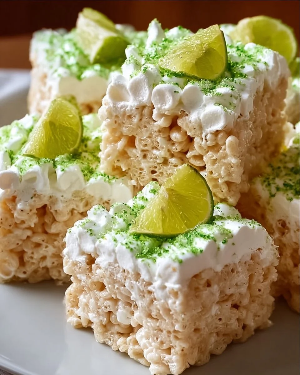 Key Lime Pie Rice Krispie Treats