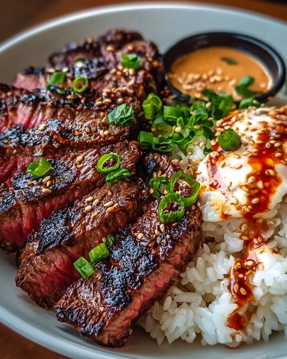 Korean BBQ Steak Rice Bowls