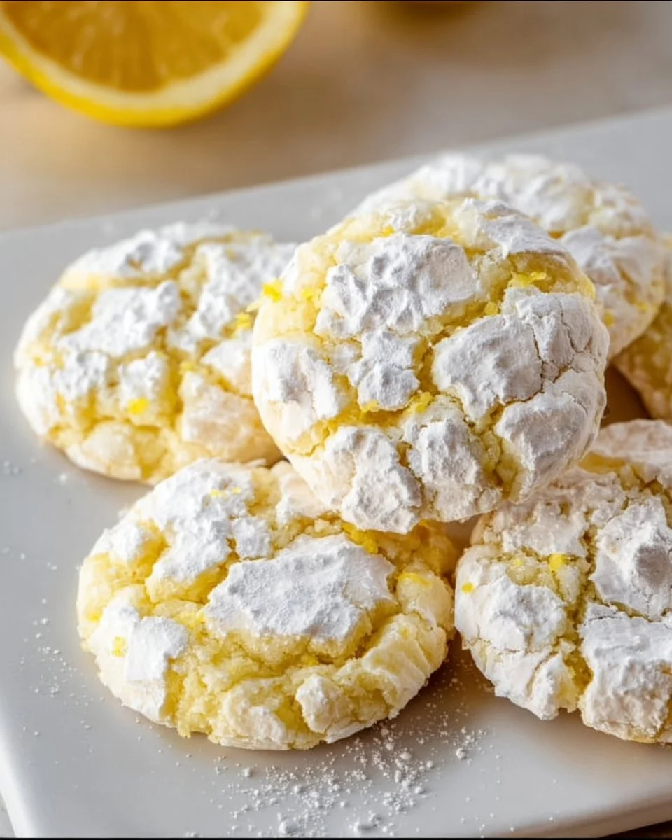 Lemon Crinkle Cookies