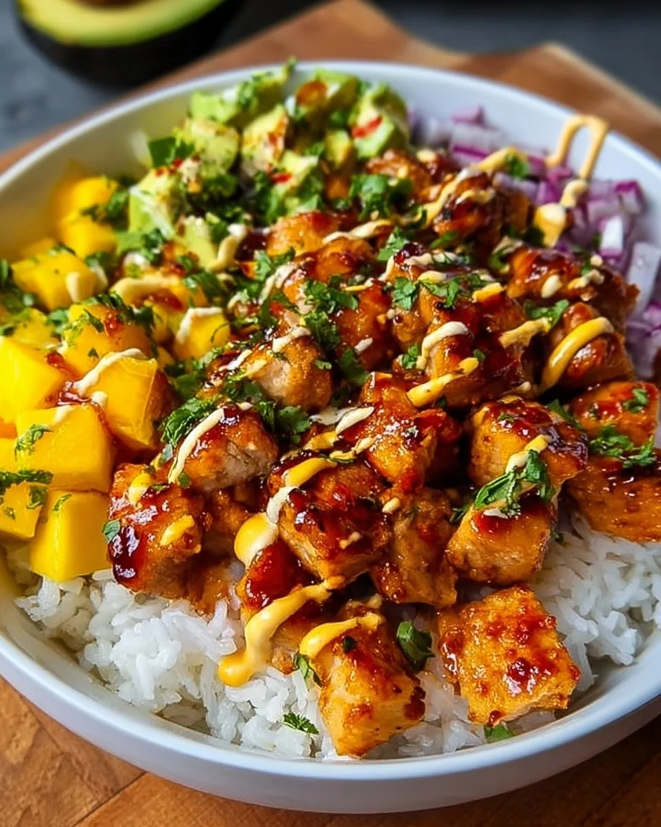 Maple Sriracha Chicken Bowl