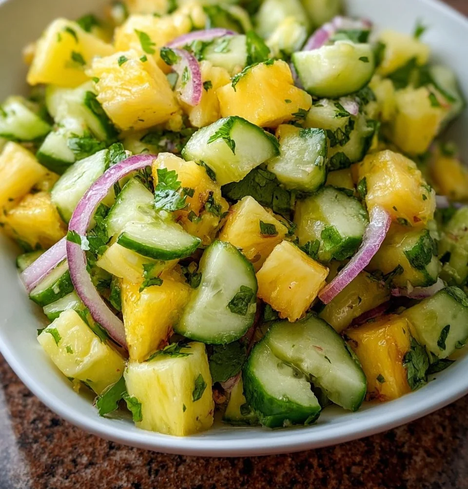 Pineapple Cucumber Salad