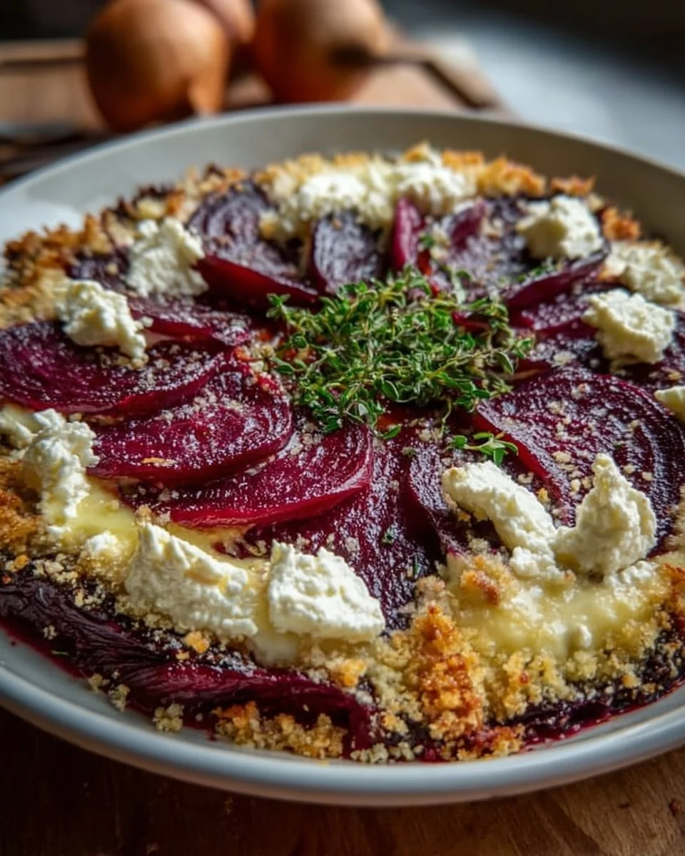 Rote-Bete-Gratin mit Ziegenkäse