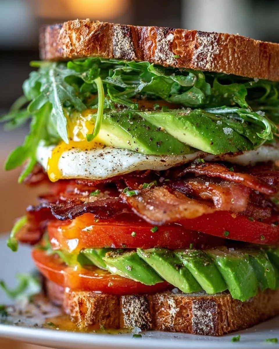 Sourdough Avocado BLT Stack