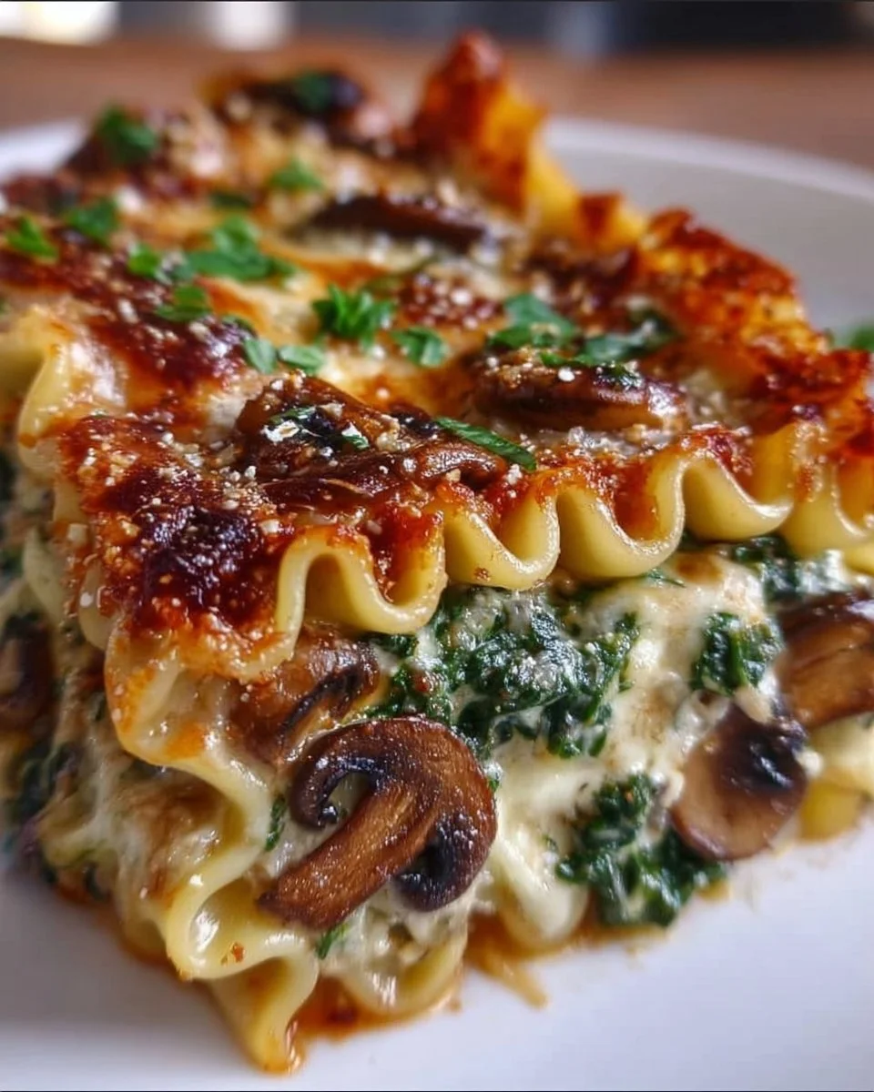 Spinach Mushroom Lasagna