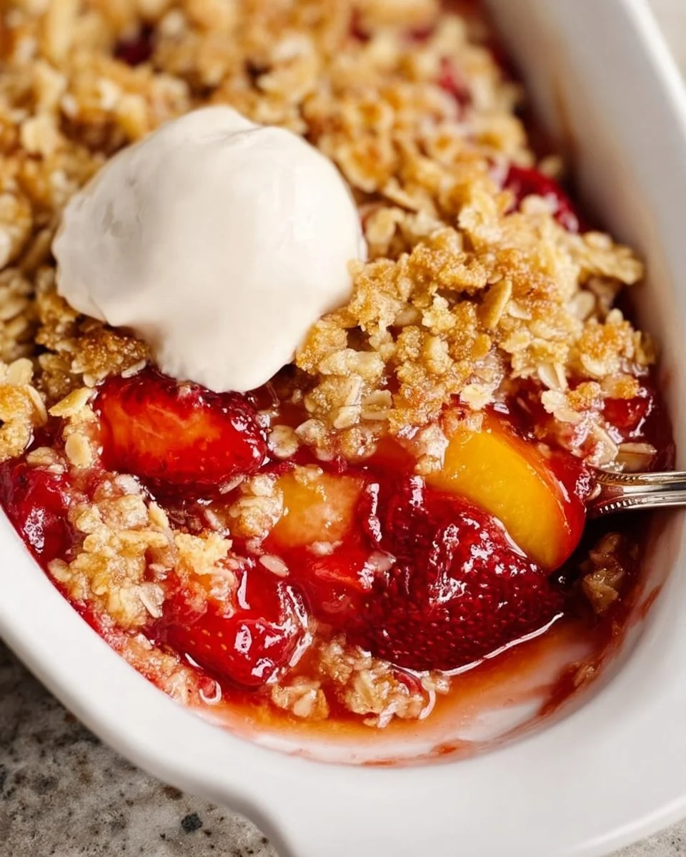 Strawberry Peach Crisp