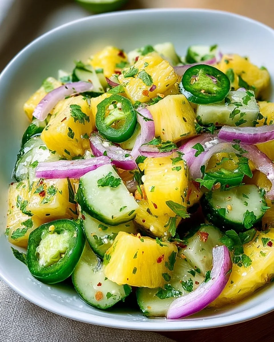 Sweet Pineapple Cucumber Salad – jesslovescooking