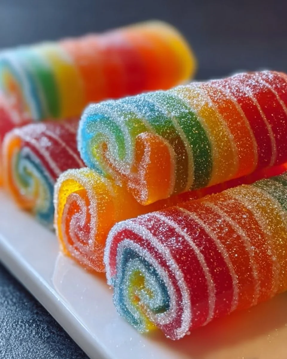 Sweet &amp; Sour Vodka Rainbow Rollups