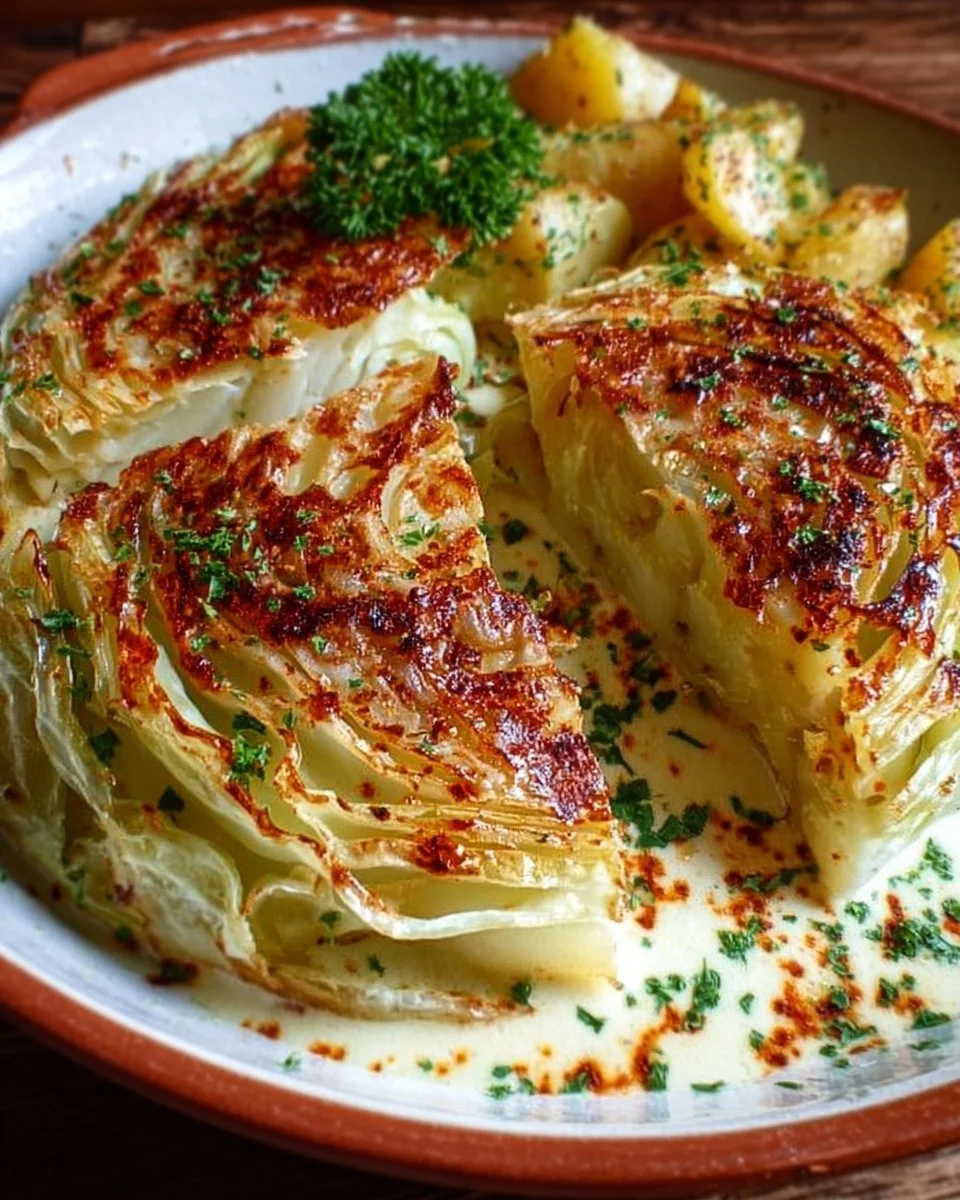 Überbackener Spitzkohl