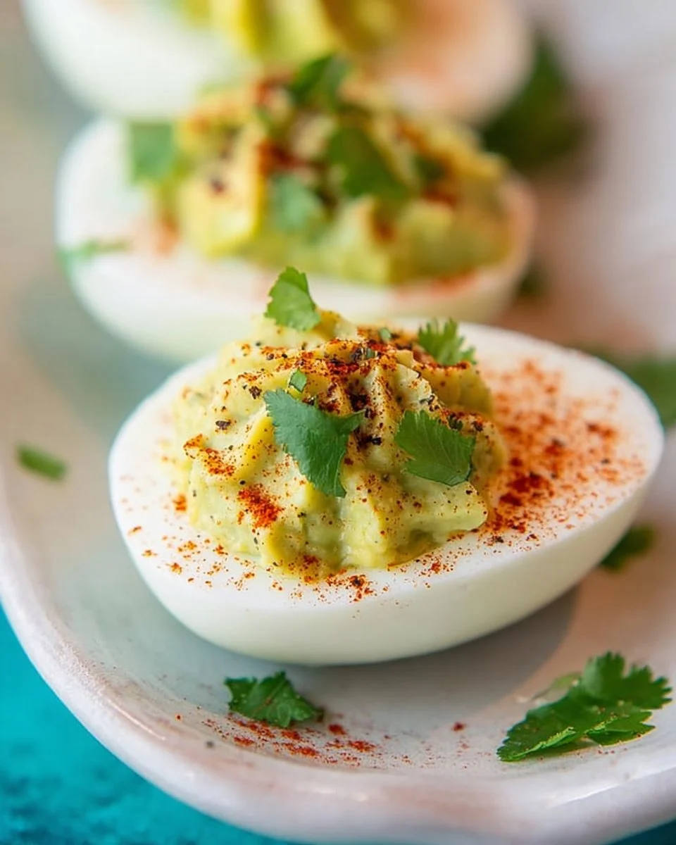 Avocado Deviled Eggs