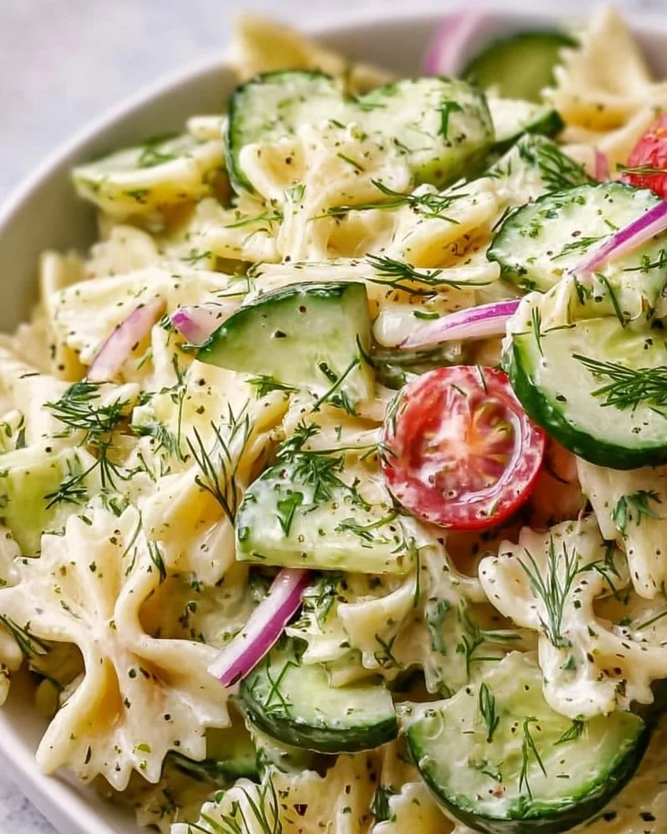 Best Cucumber Pasta Salad