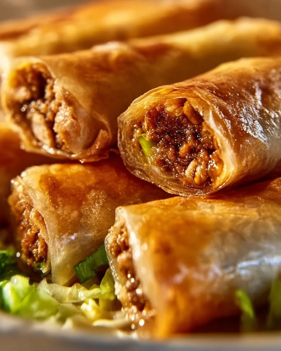 Big Mac Rice Paper Rolls