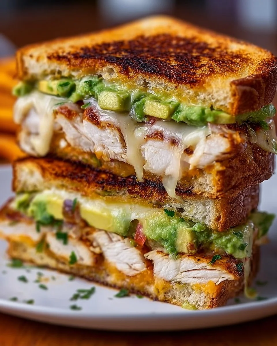 Chicken Avocado Melt Sandwich