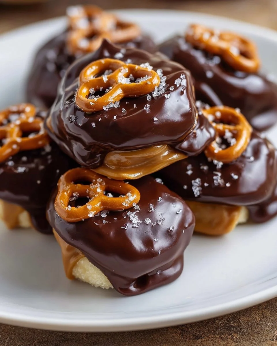 Chocolate Pretzel Banana Bites