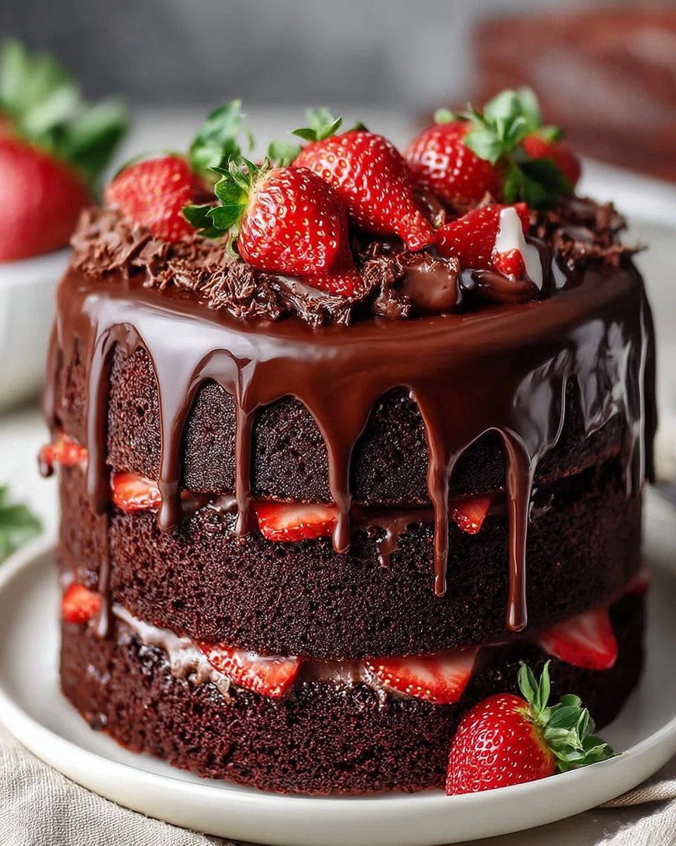 Chocolate Strawberry Cake