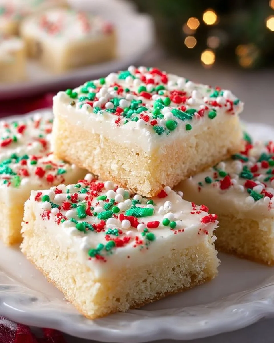 Christmas Sugar Cookie Bars