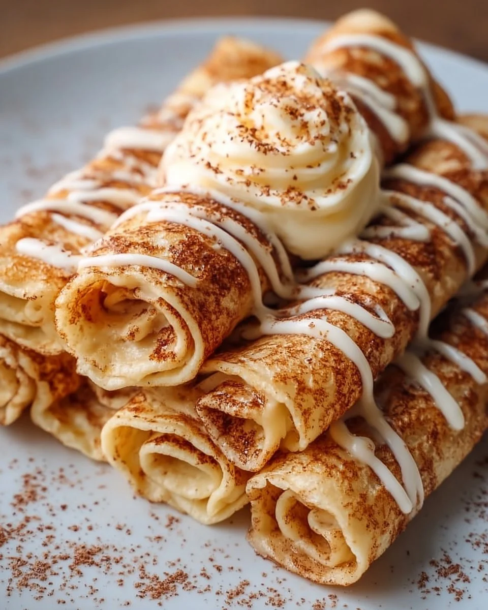 Cinnamon Roll Protein Crepes