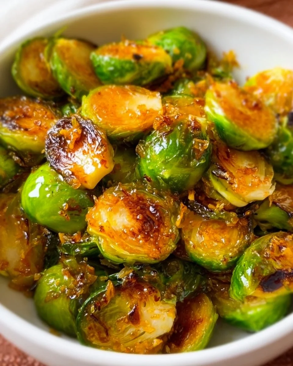 Citrus Glazed Brussels Sprouts