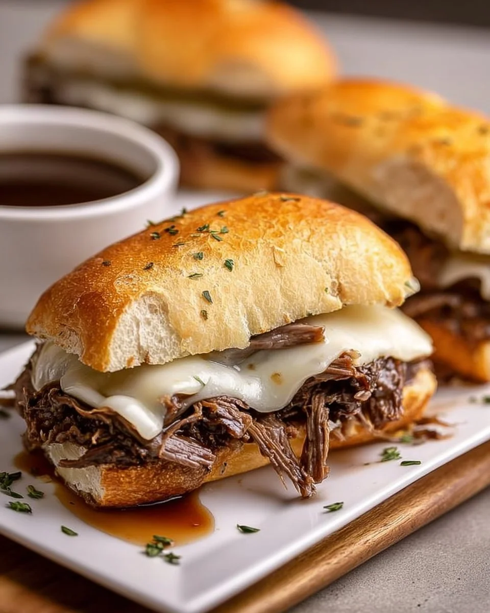 Crockpot French Dip Sandwiches – Simple &amp; Amazing Flavor