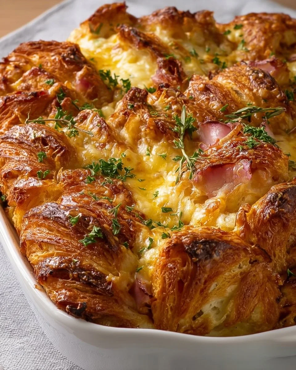 Croissant Bake Breakfast Casserole