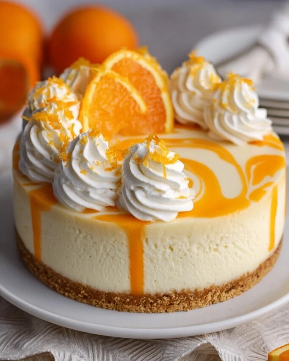 Delicious No-Bake Orange Creamsicle Cheesecake Recipe for Summer Treats