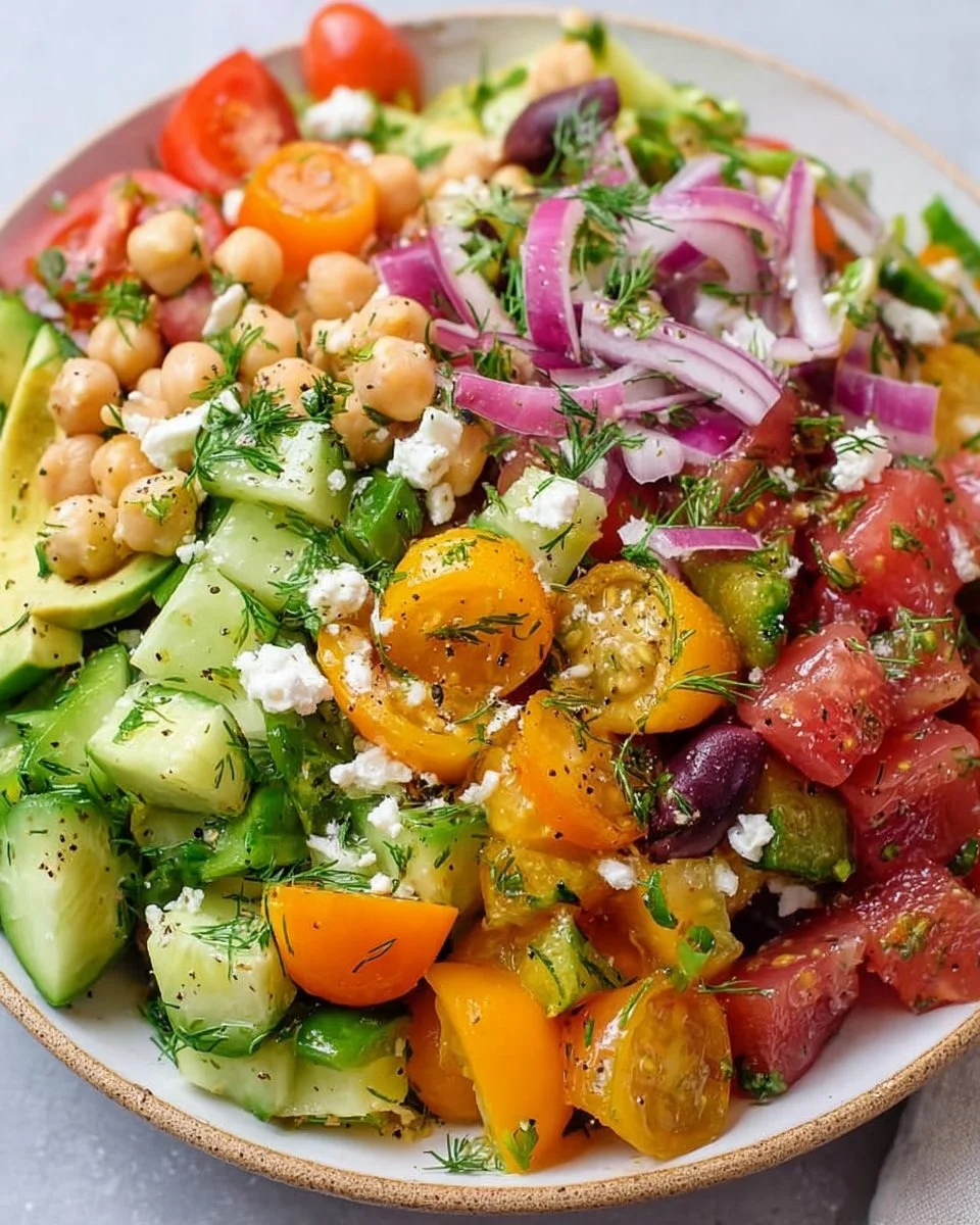 Easy Greek Chickpea Salad Recipe