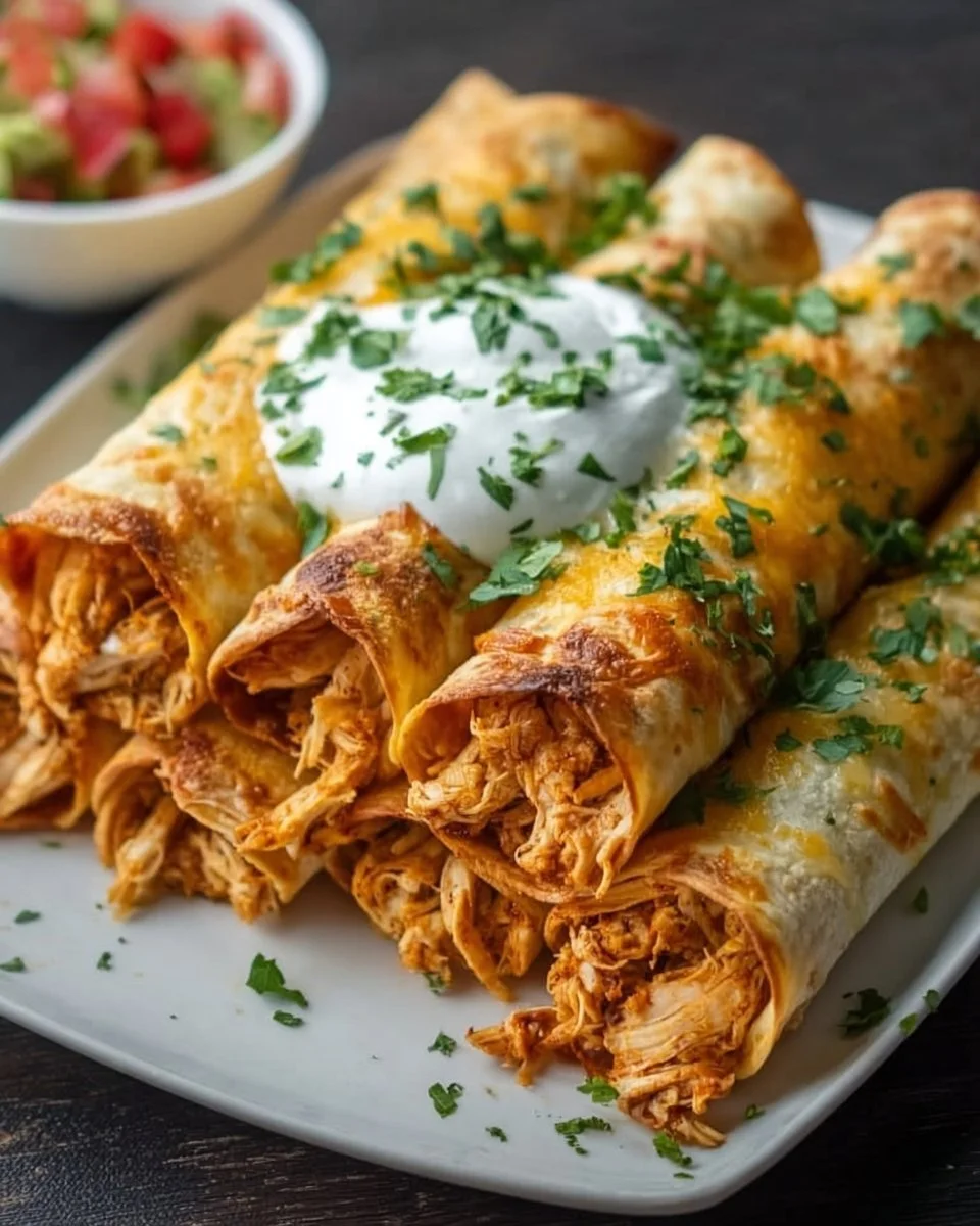 Easy Homemade Chicken Taquitos