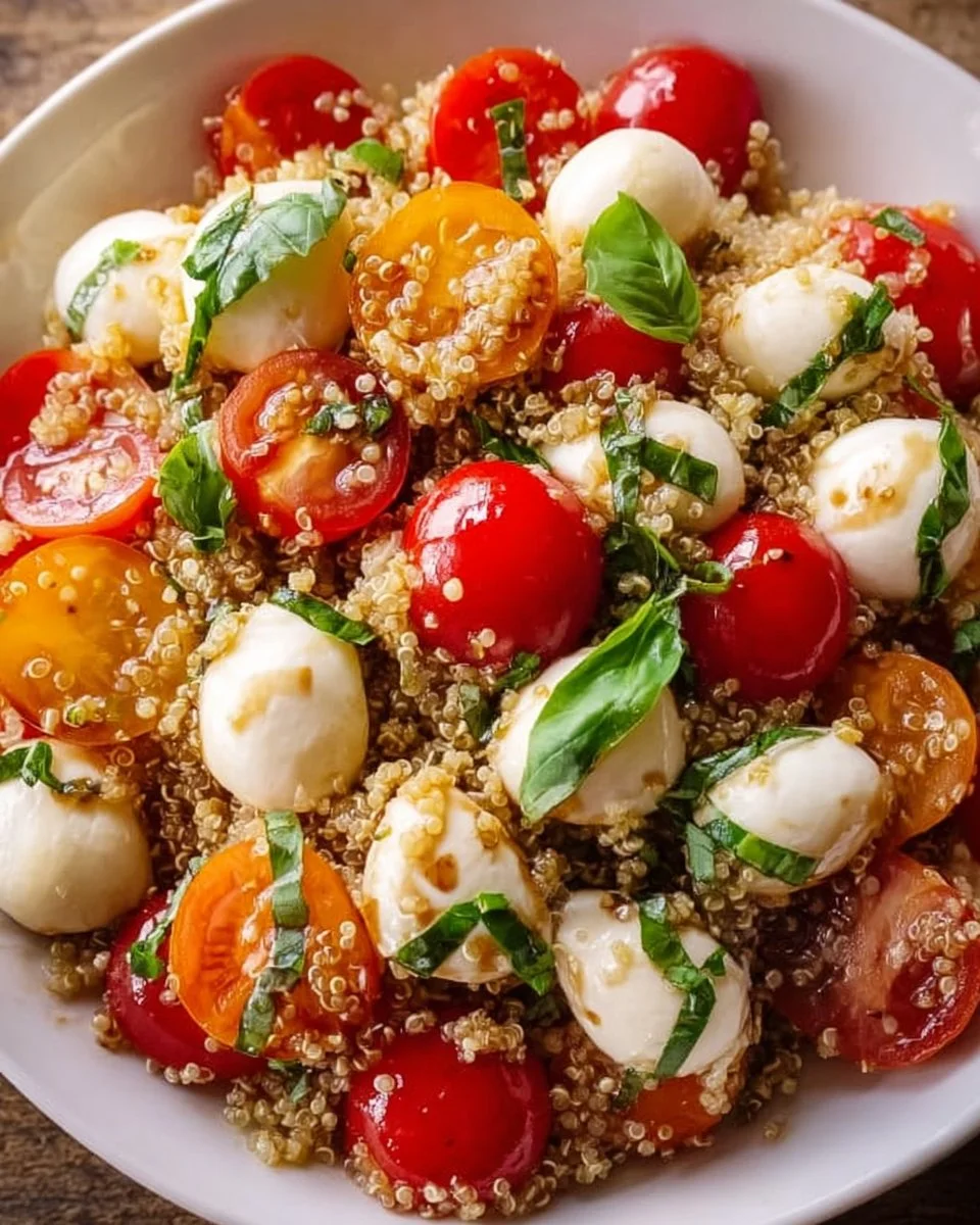 Fresh Caprese Quinoa Salad