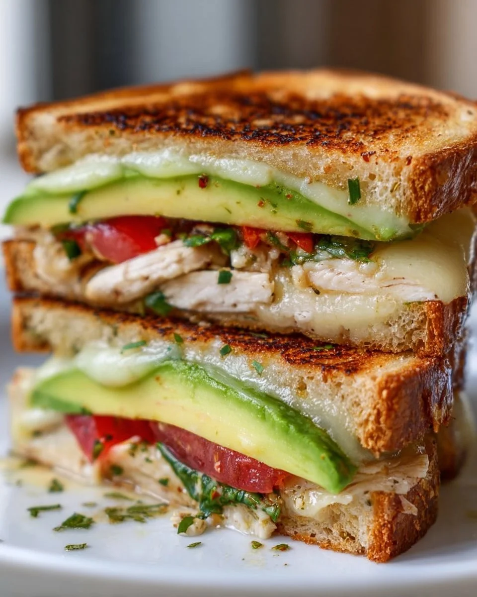 Grilled Chicken Avocado Melt