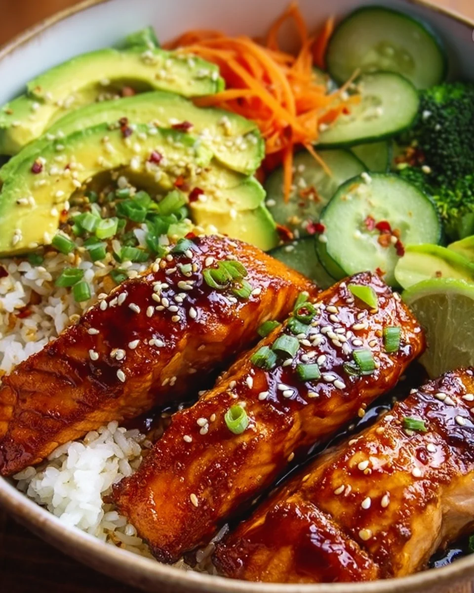 Honey-Glazed Salmon Bowl