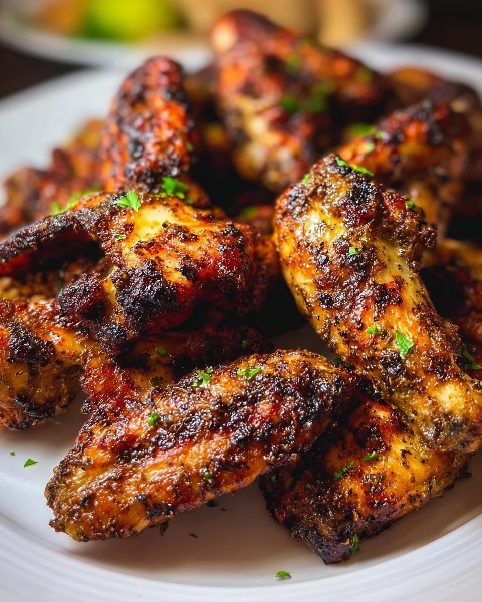 Oven Baked Jerk Chicken Wings