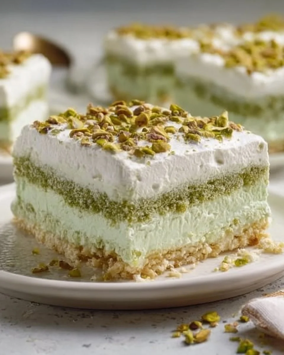 Pin by Kathy Brown on desserts in 2026 | Pistachio recipes, Baked dessert recipes, Jello dessert recipes