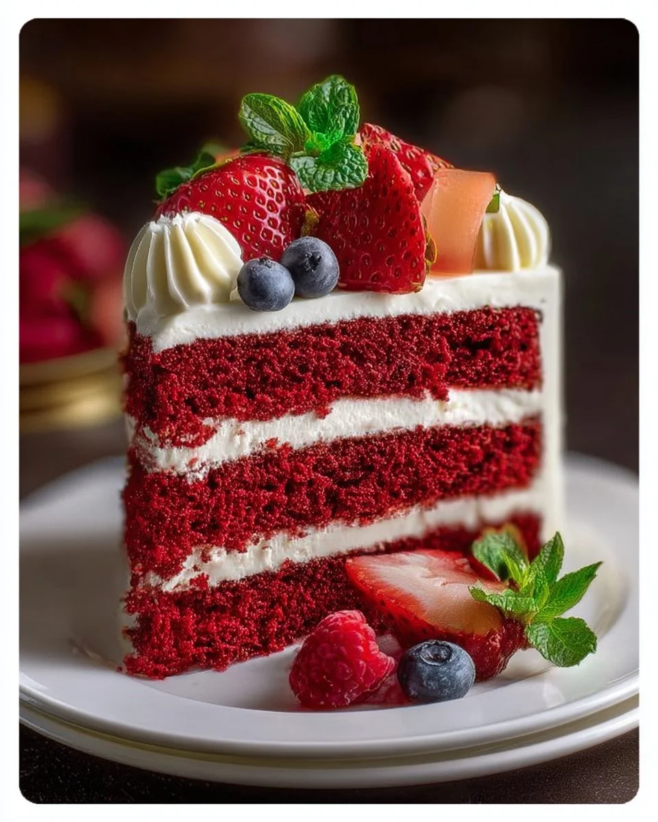 Red Velvet Cake And A Fruity Slice Sticker