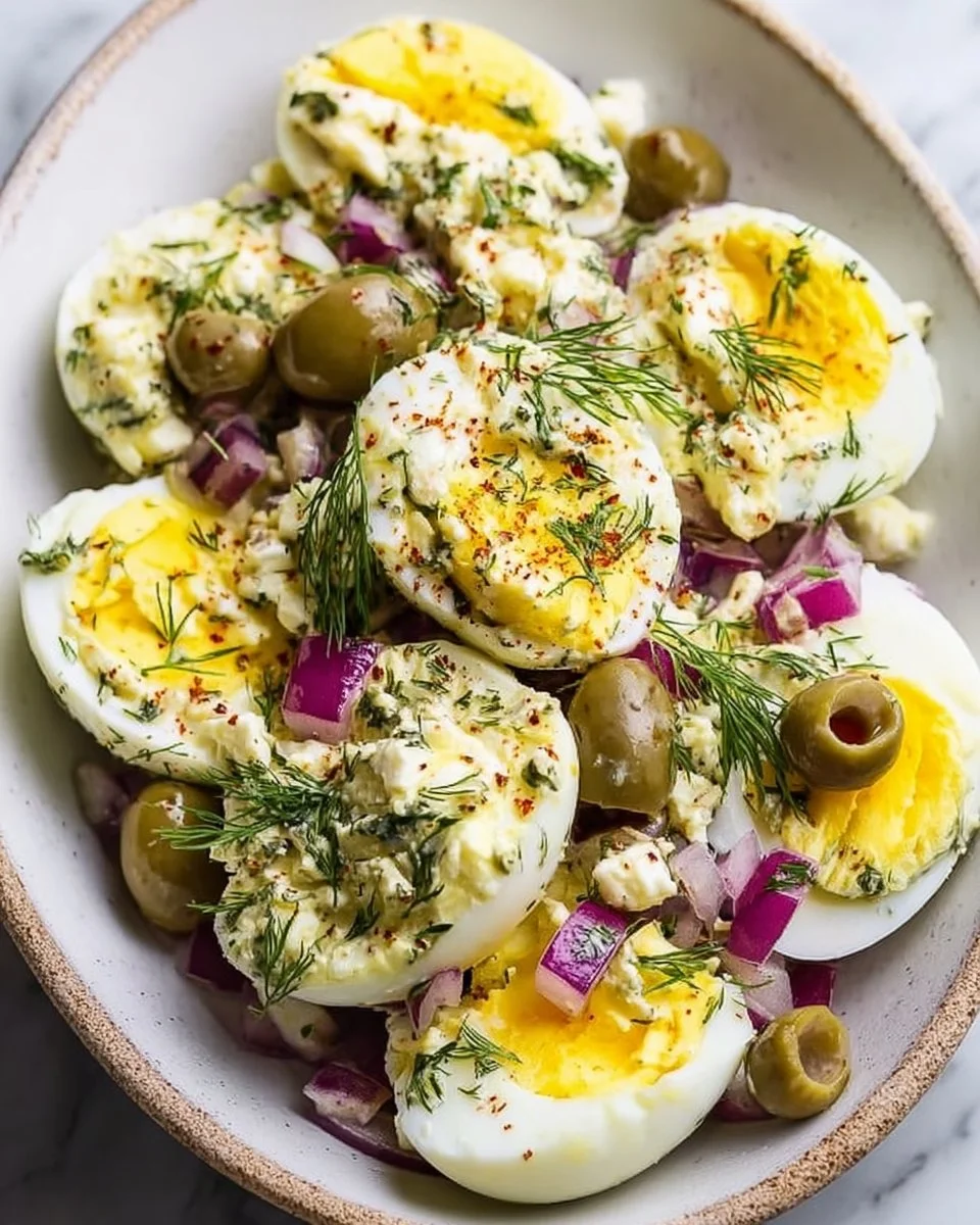 Savor the Flavor: Dill and Feta Egg Salad Delight